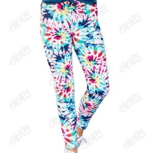 Womens Junior Leggings Soft Seeker Leggings Tie-Dye One Size New